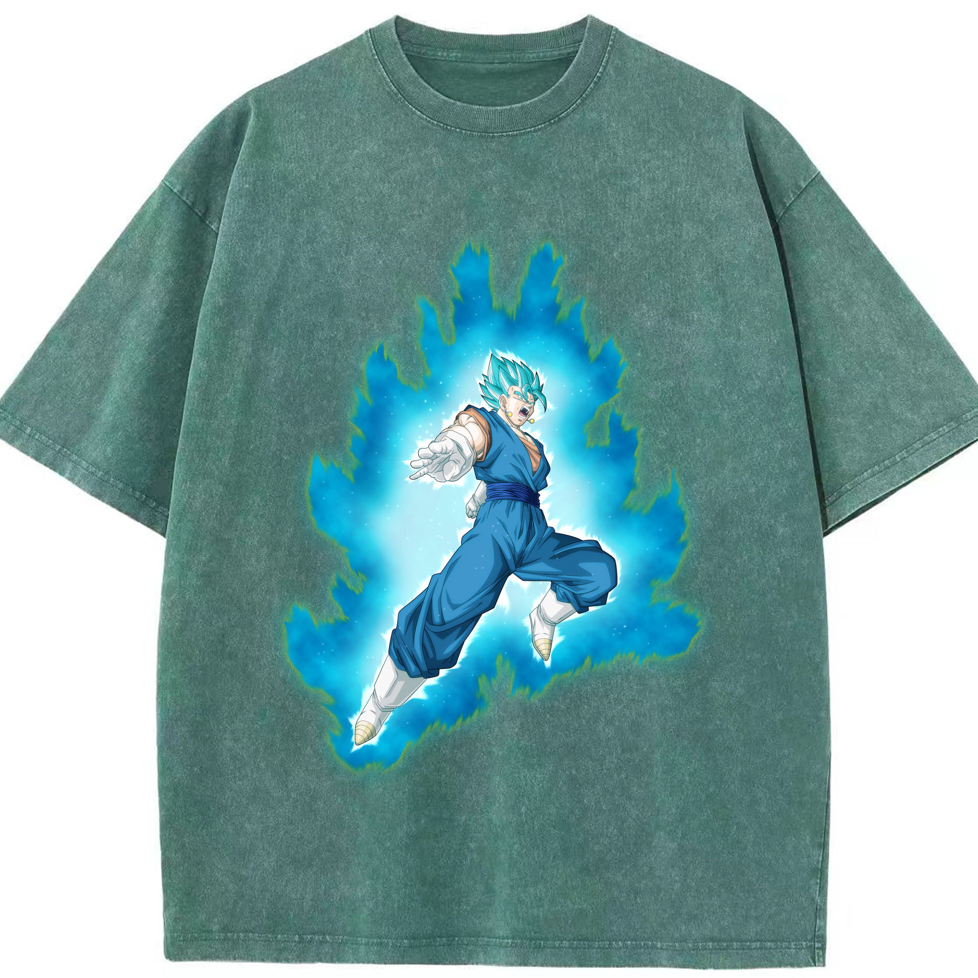 （画像用） ドラゴンボール ベジット DRAGON BALL Vegetto 綿100% ヴィンテージ風 半袖Tシャツ（フロントプリント）
